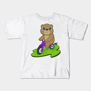 Bear Bicycle Kids T-Shirt